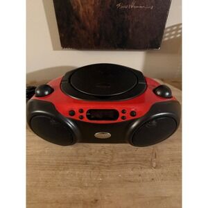 Onn Red CD Bluetooth Boombox Portable Radio AAABLK100009771